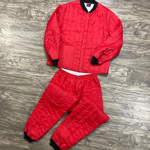 Vintage Jackets & Coats Vintage 8s Sears Red Black Insulated